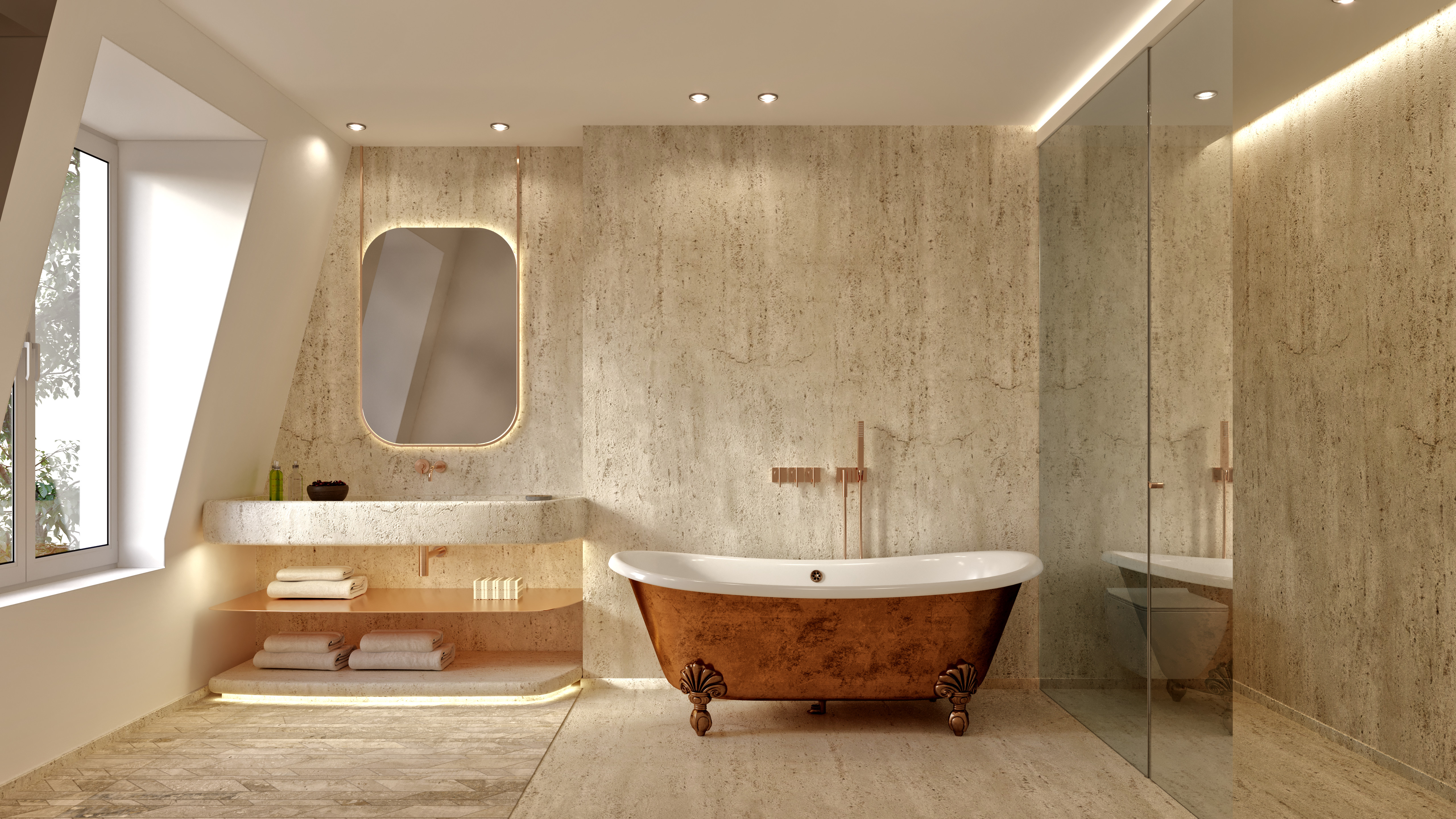 La salle de bain d'une suite, projet 